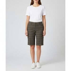 Ricki’s mid rise fitted Bermuda shorts plaid size 14 NWT